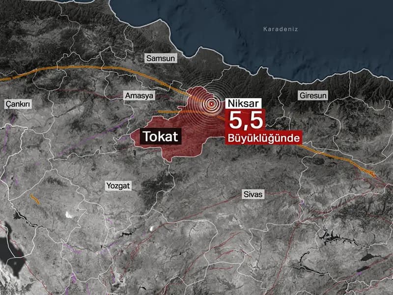 Tokat'ta 5,5 Büyüklüğünde Deprem: Naci Görür Açıklama Yaptı