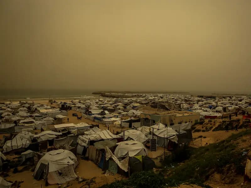 Gazze'de Kum Fırtınası Yaşamı Zorlaştırıyor