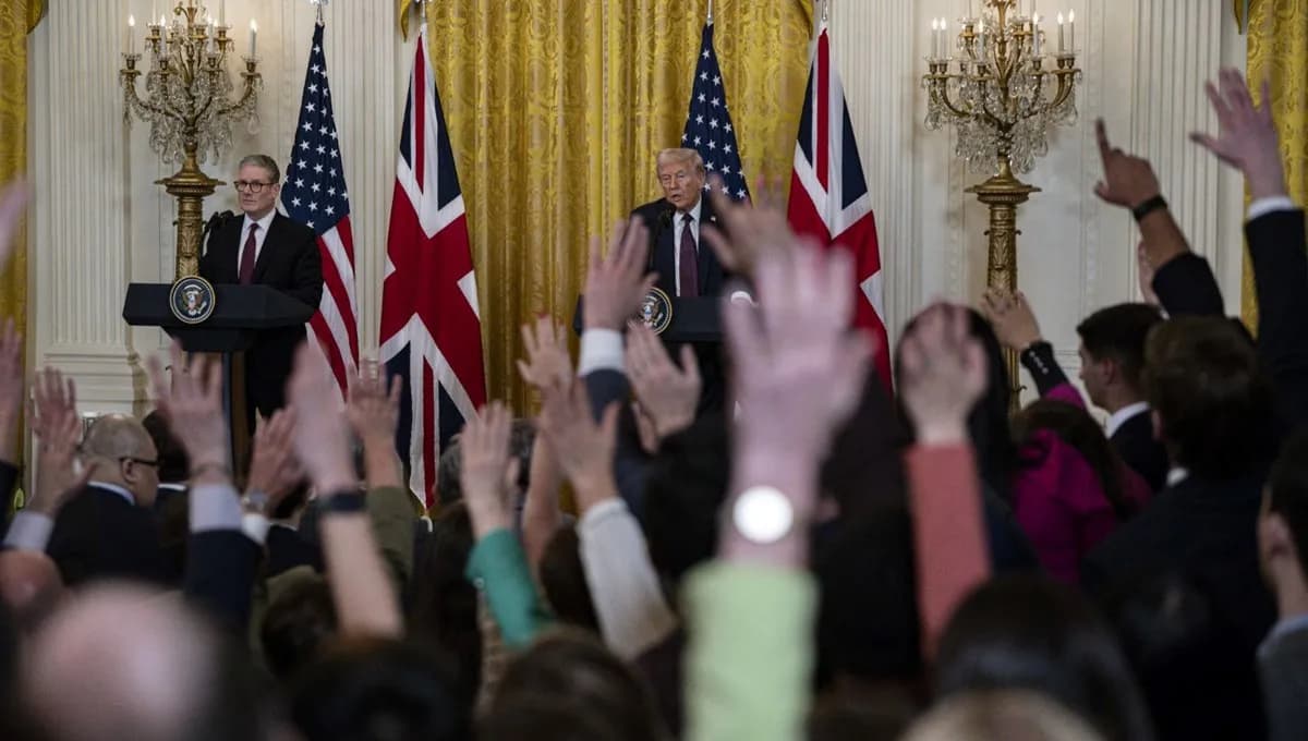 Trump ve Starmer'ın Ortak Basın Toplantısındaki Suratı asan Anlar: Gazetecinin Söz Hakkı ve Daha Fazlası