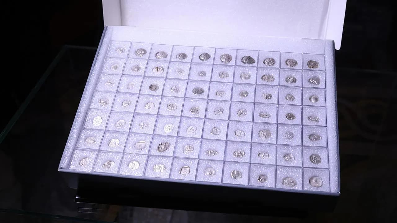 Türkiye'ye ait 1055 Lidya medeniyetine ait sikkeler teslim edildi
