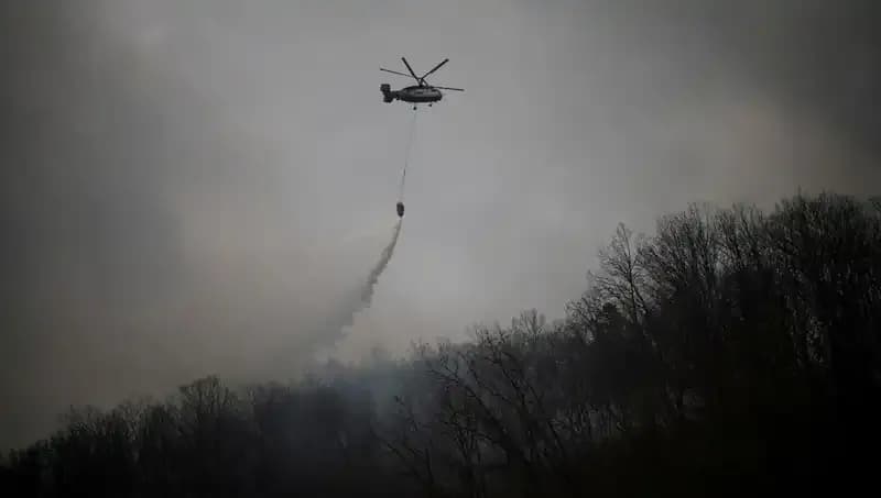 Güney Kore'de Helikopter Kazası: Yangın Söndürme Ekibinden 1 Kayıp