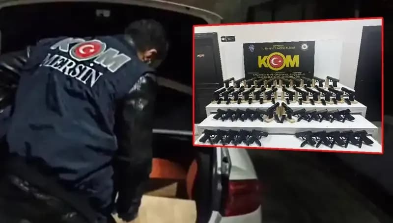 Mersin'de Ele Geçirilen Araç: Sıradan Bir Otomobil Değil, Silah Deposuydu!