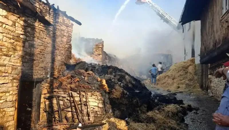 Kırsalda Facia: Köyde Yangın 4 Evi Küle Çevirdi