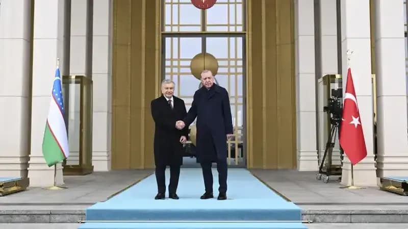 Özbekistan Cumhurbaşkanı Mirziyoyev Ankara'da: İki Ülke Arasında Tarihi Görüşme