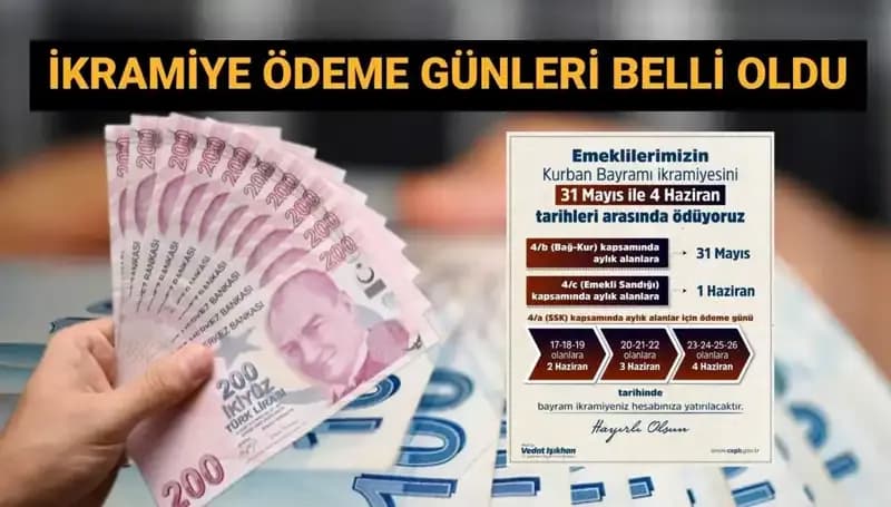 Emeklilerin Bayram İkramiyeleri Hesaplara Ne Zaman Geçiyor?