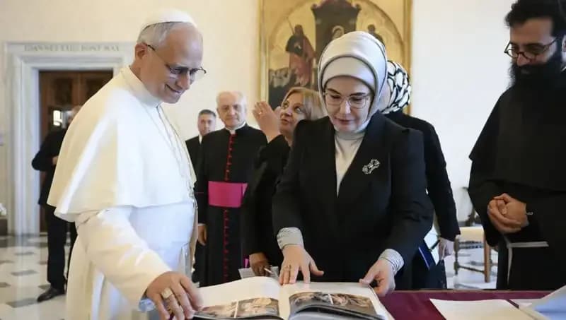 Emine Erdoğan ve Papa Leo: Gazze Üzerine Tarihi Görüşme Gerçekleşti