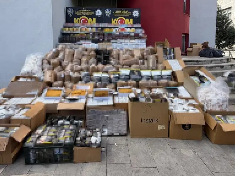 Adana'da Sigara Kaçakçılarına Yönelik Büyük Operasyon