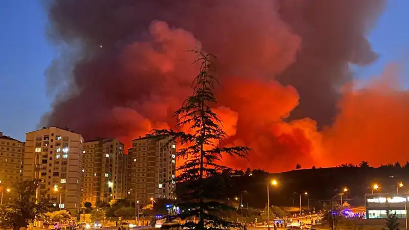 Bursa'da Yükselen Alevler: Şehirde Yangın Alarmı!